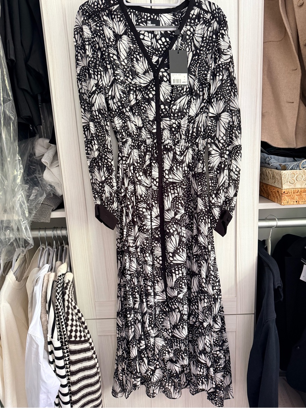 THE KOOPLES black and white butterfly maxi dress
French size 1. Fits like an XS